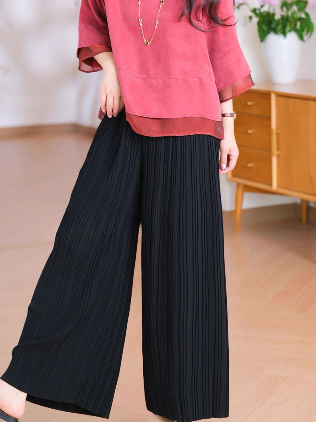 Ling Fei Delicate Pleated Culottes