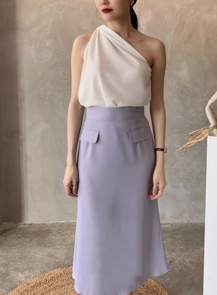 Matilda Chiffon Toga Top-The Black Bow-