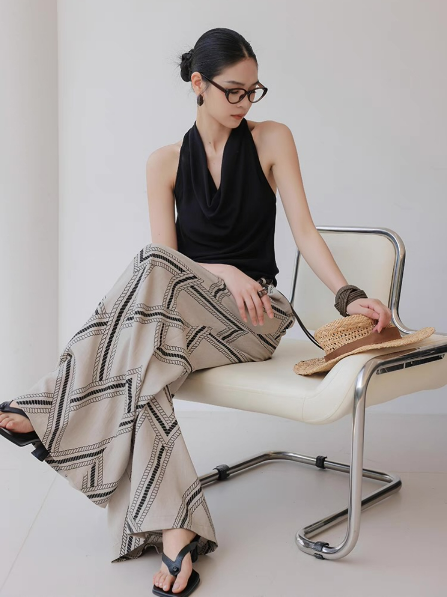 Michelle Grid Culottes