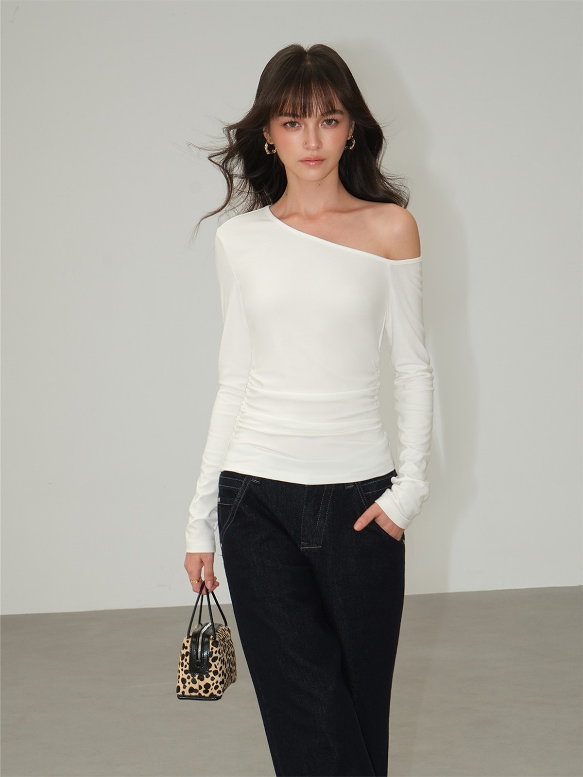 Lucille Asymmetric One-Shoulder Top