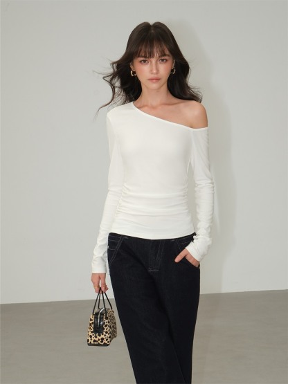 Lucille Asymmetric One-Shoulder Top