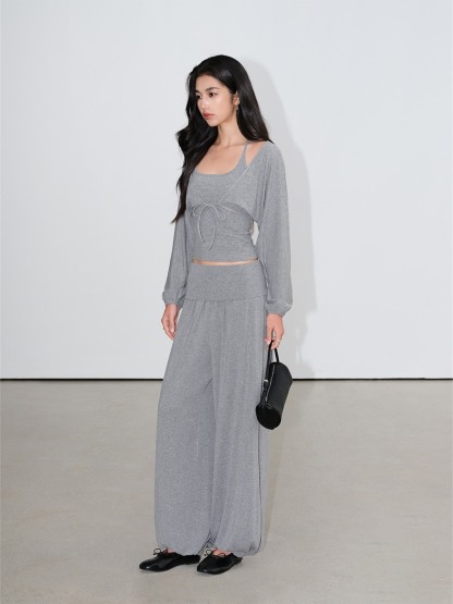 Loredana Camisole, Cropped Cardigan & Wide-Leg Pants (Sold Separately)
