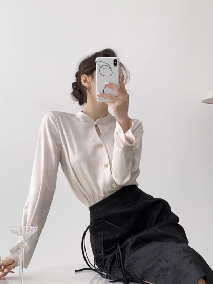Xin Hua Long Sleeve Oriental  Top