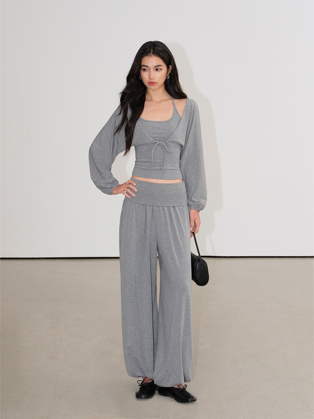 Loredana Camisole, Cropped Cardigan & Wide-Leg Pants (Sold Separately)