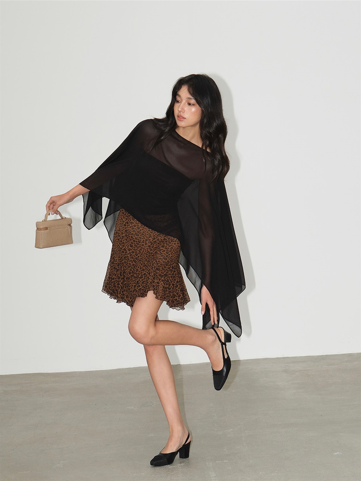 Liora Chiffon Cape & Tube Top (Sold Separately)