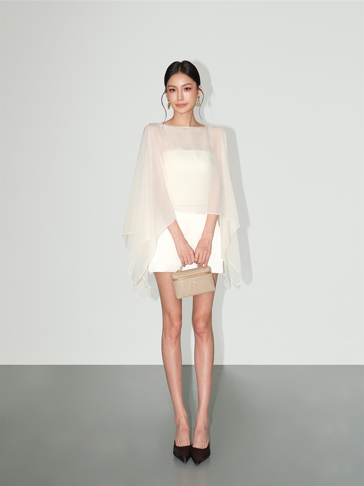 Liora Chiffon Cape & Tube Top (Sold Separately)