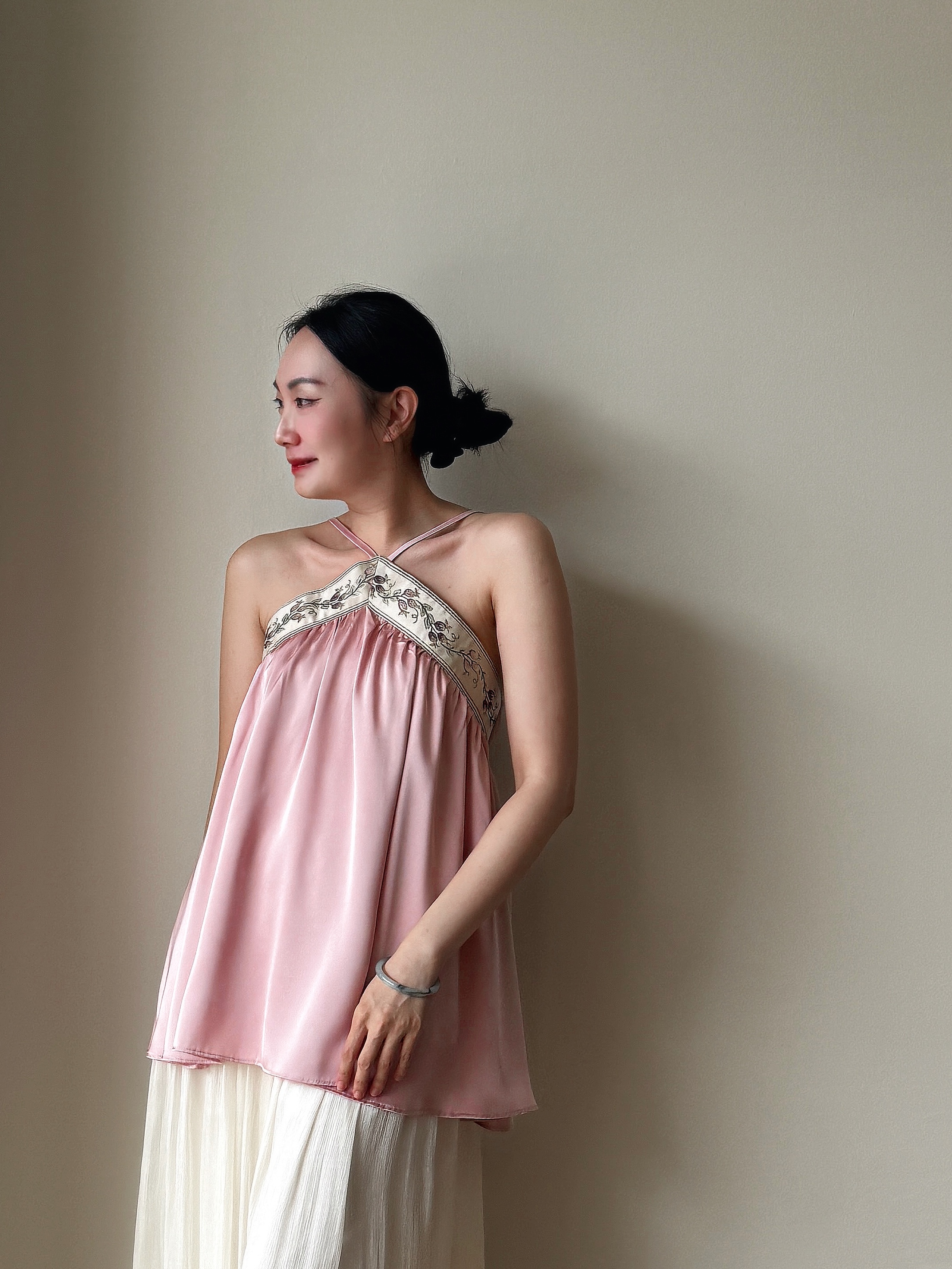 Li Mei Halter Neck Oriental Top