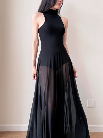 Dracula Bodycon Sheer Maxi Dress