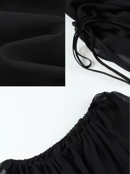 Vrinda Ethereal Off-Shoulder Top & Tiered Maxi Skirt (Sold Seperately)
