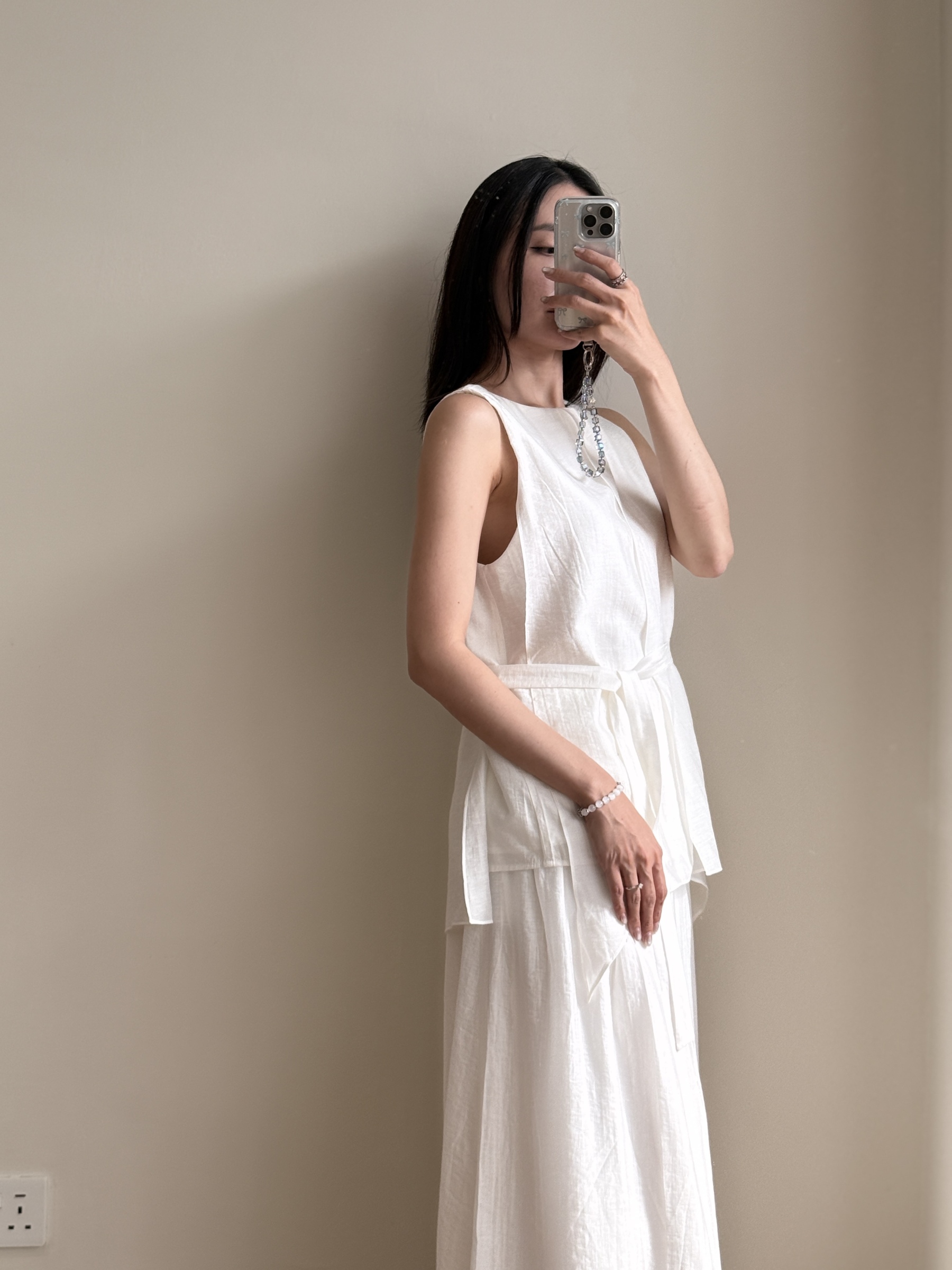 Peyton Tencel Sleeveless Top & Skirt Set 