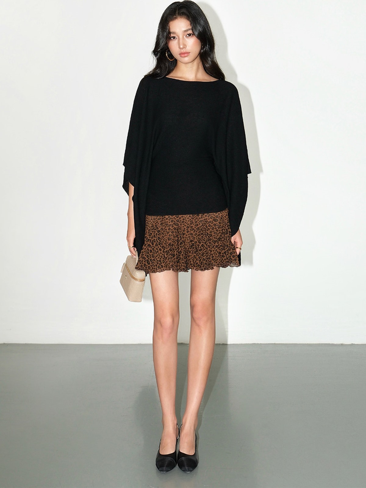 Lyra Leopard Ruffle Mini Skirt