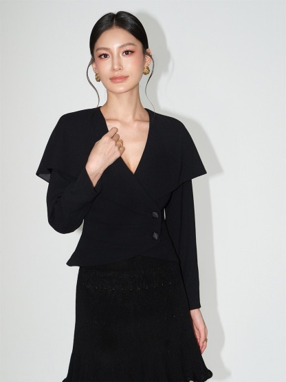 Louie Sculpted Capalet Blazer