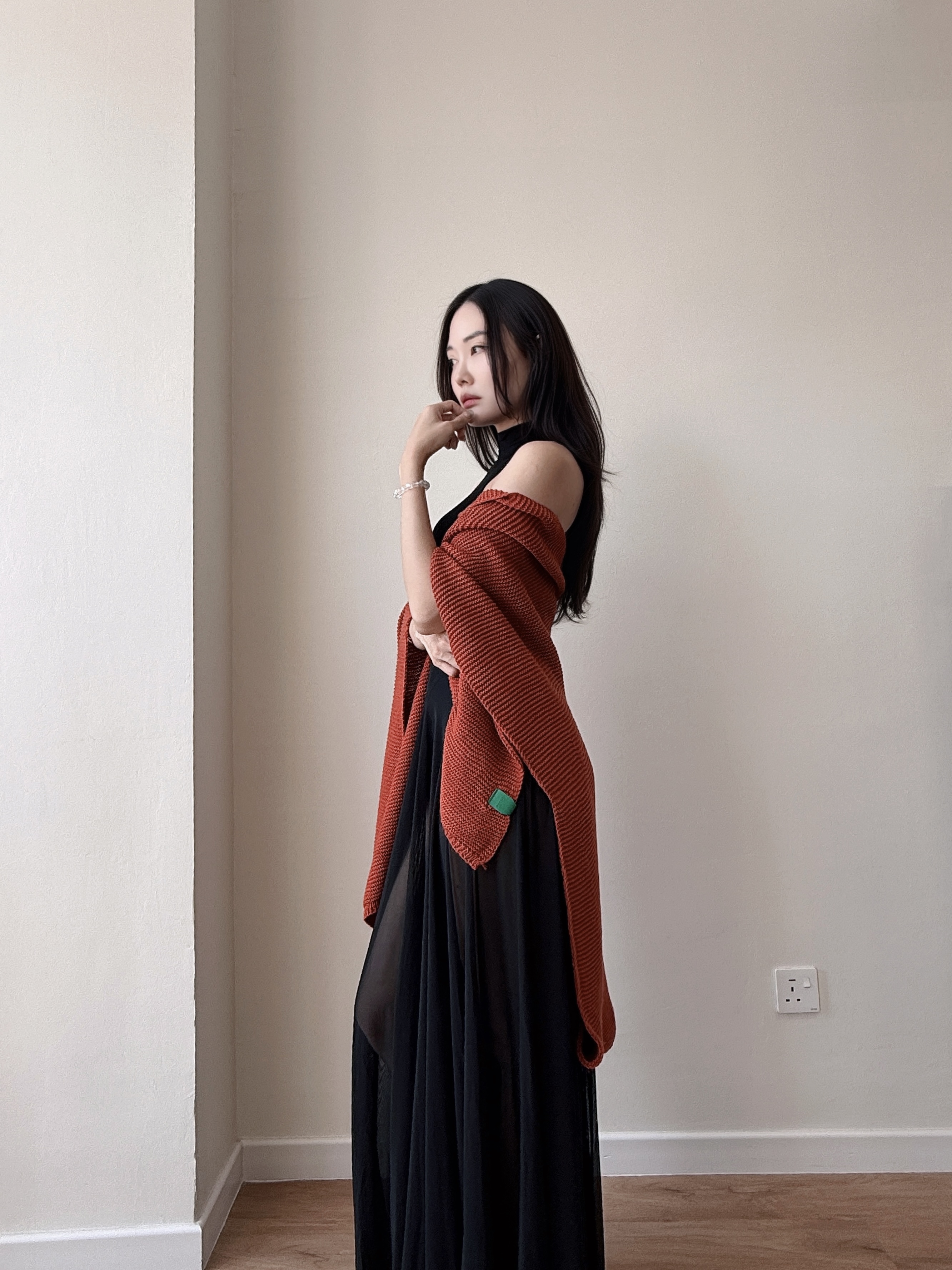 Dracula Bodycon Sheer Maxi Dress
