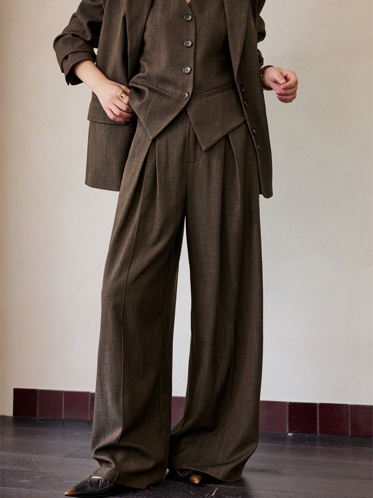 Harriet Textured Blazer, Vest & Pants (Sold Separately)