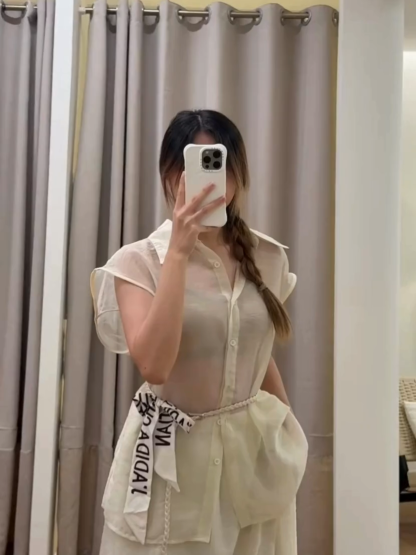 Sheer Top & Skirt Set (SKS104)