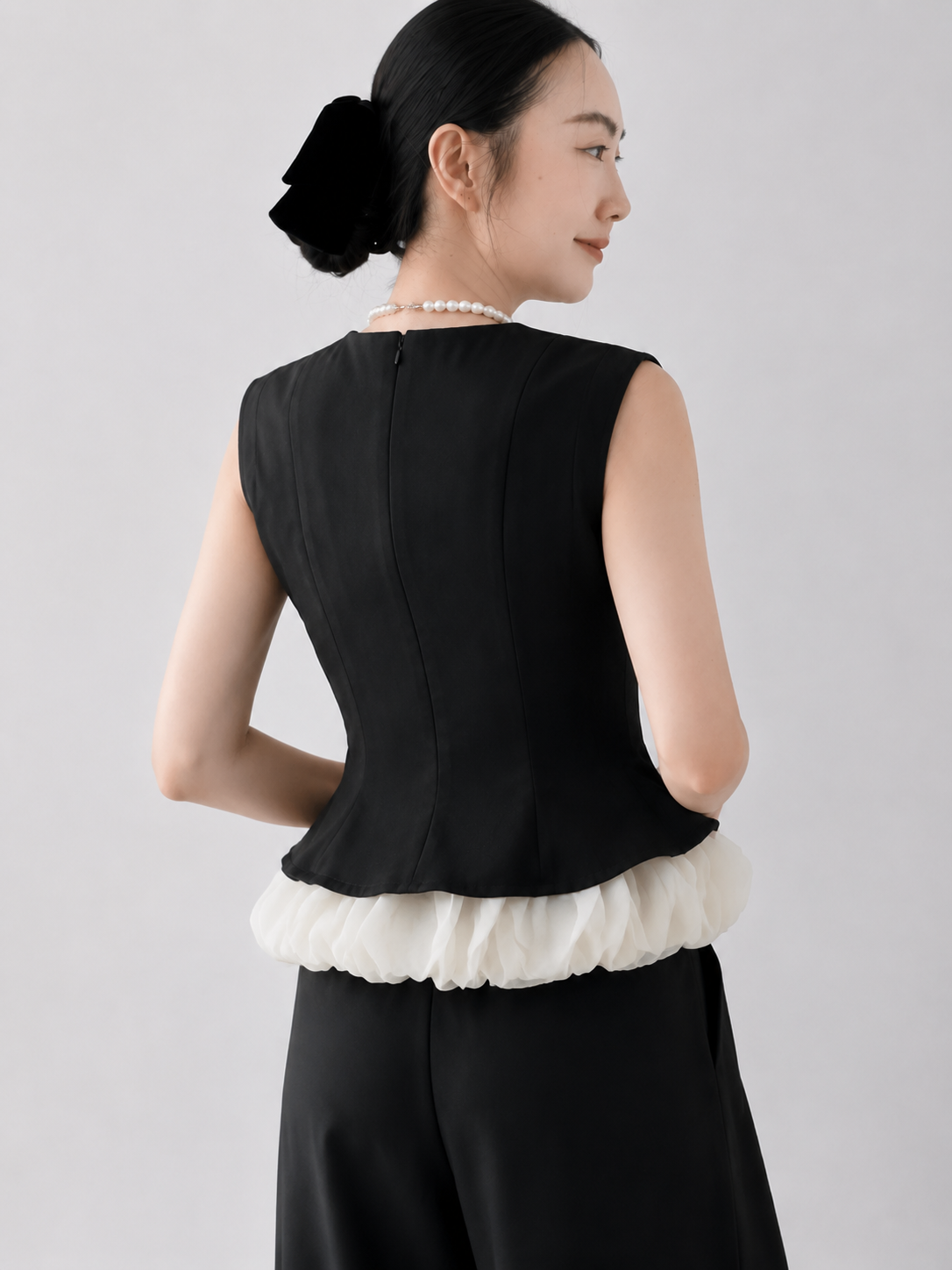 Charlotte Trim Peplum Top
