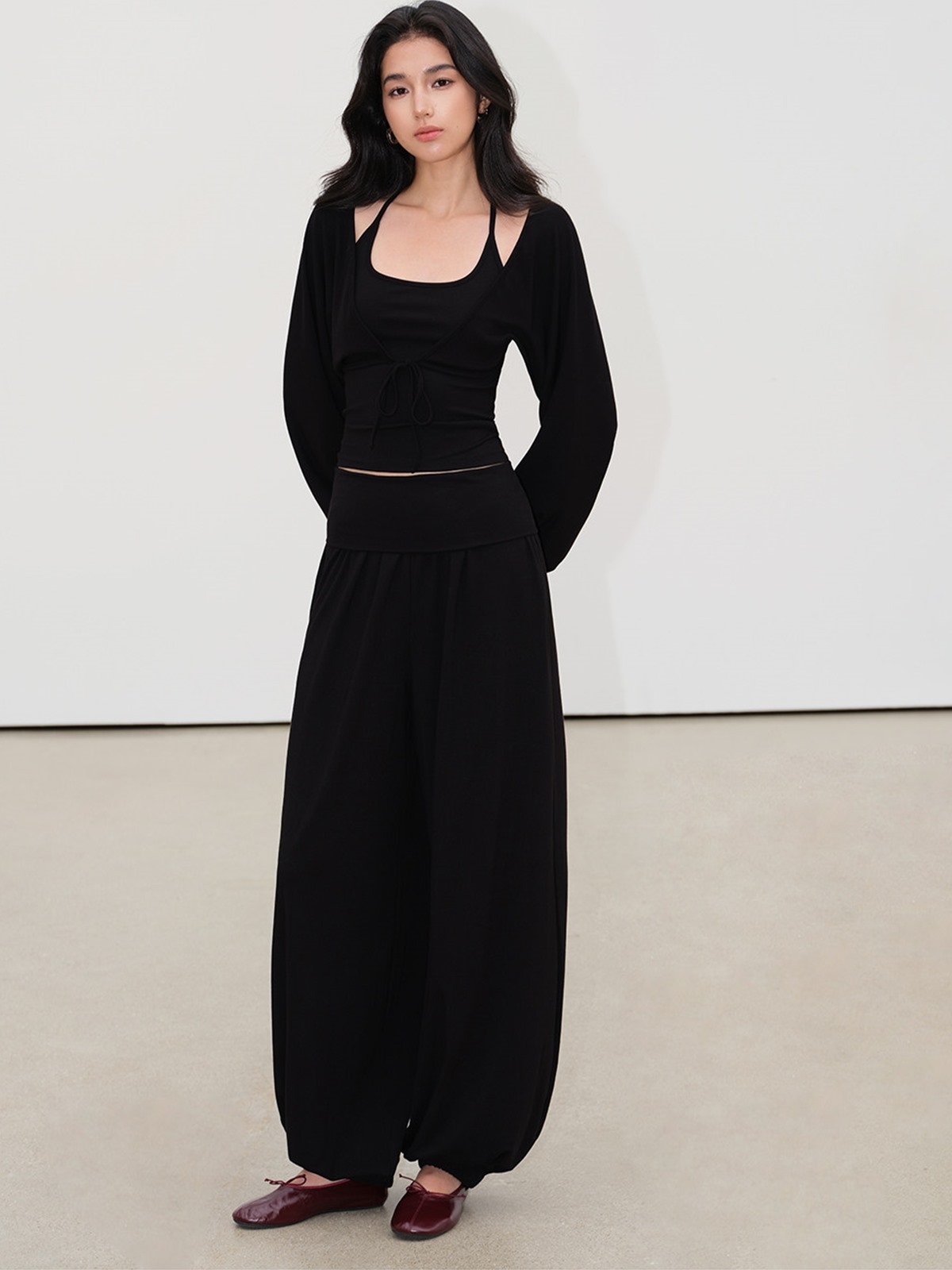 Loredana Camisole, Cropped Cardigan & Wide-Leg Pants (Sold Separately)