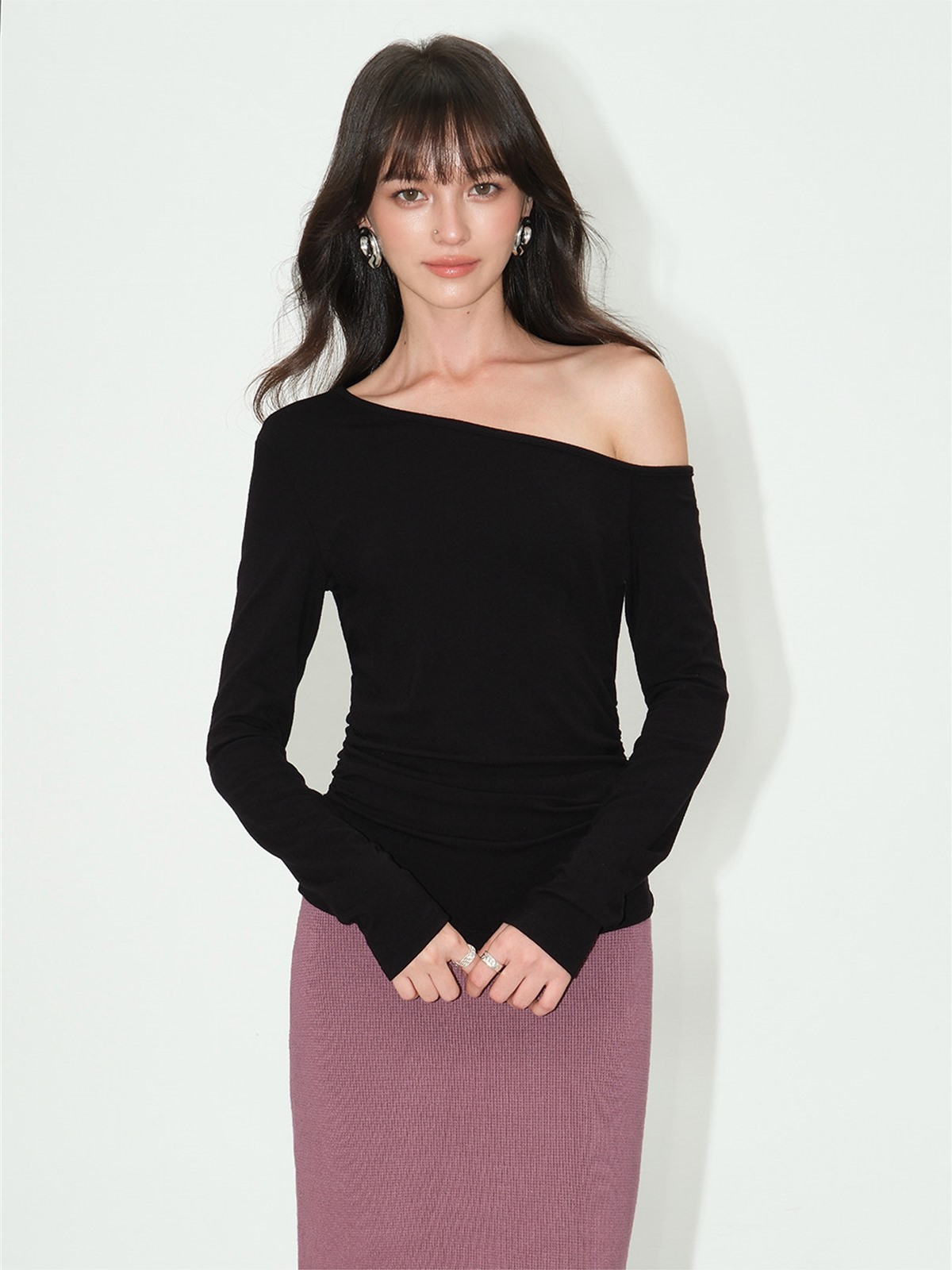Lucille Asymmetric One-Shoulder Top