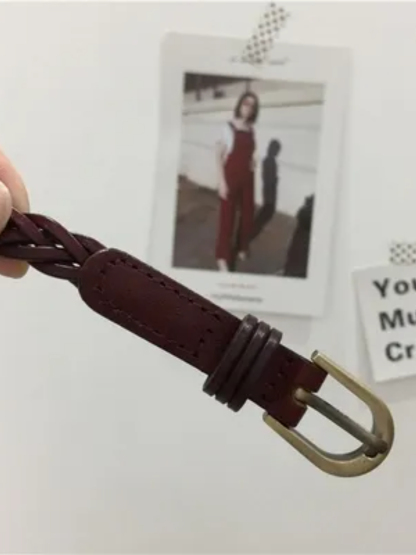 Natalie Weave Belt-The Black Bow-