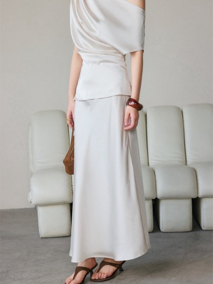 Helene Cowl Neck Top & Maxi Skirt (Sold Seperately)