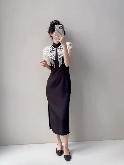 Ci Pei Halter Neck Cheongsam