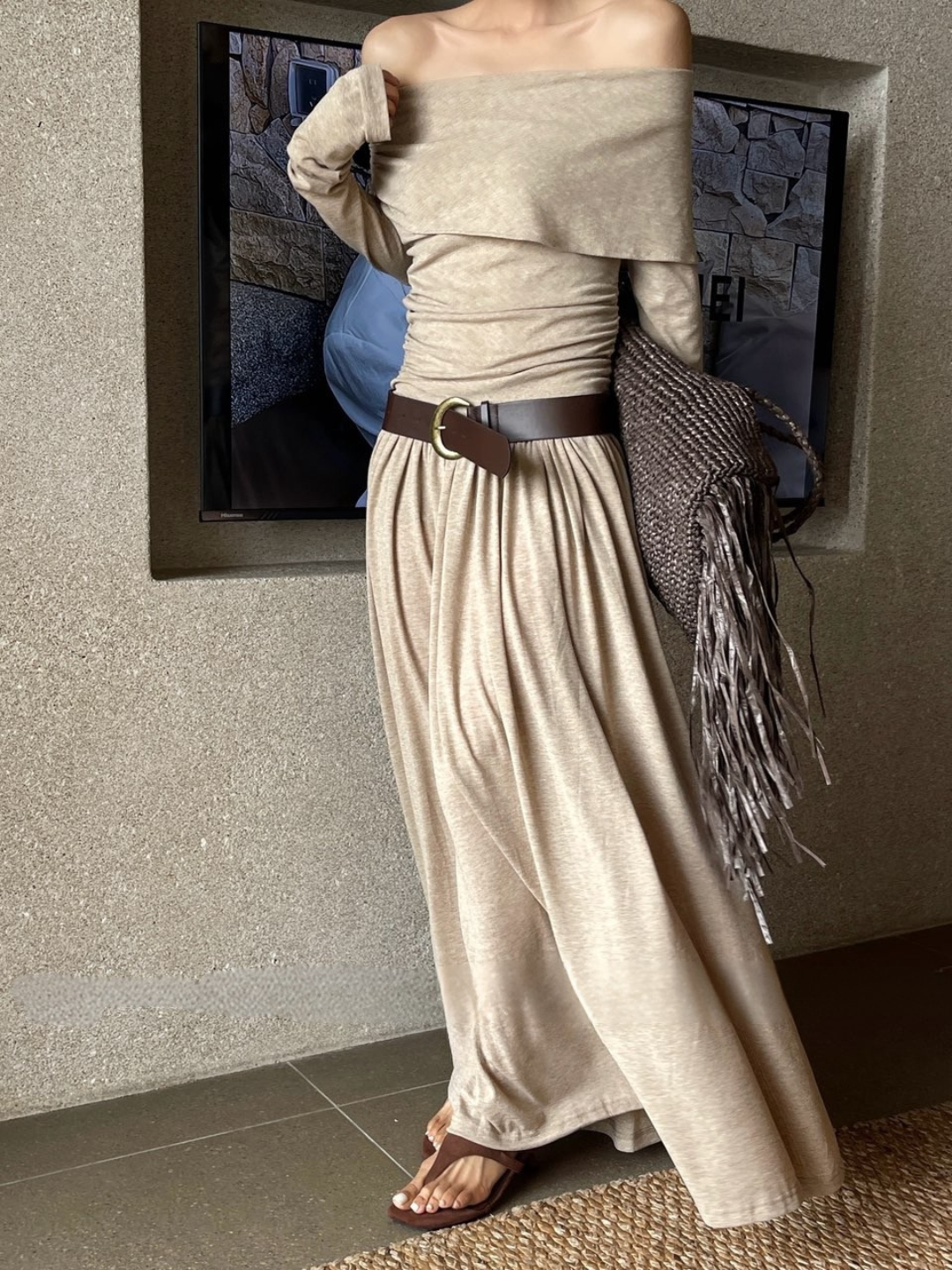 Winifred Off Shoulder Maxi Dress