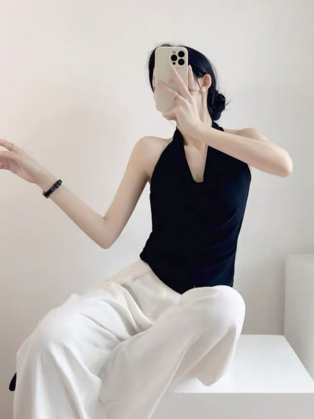 Landry Swing Collar Knit Top