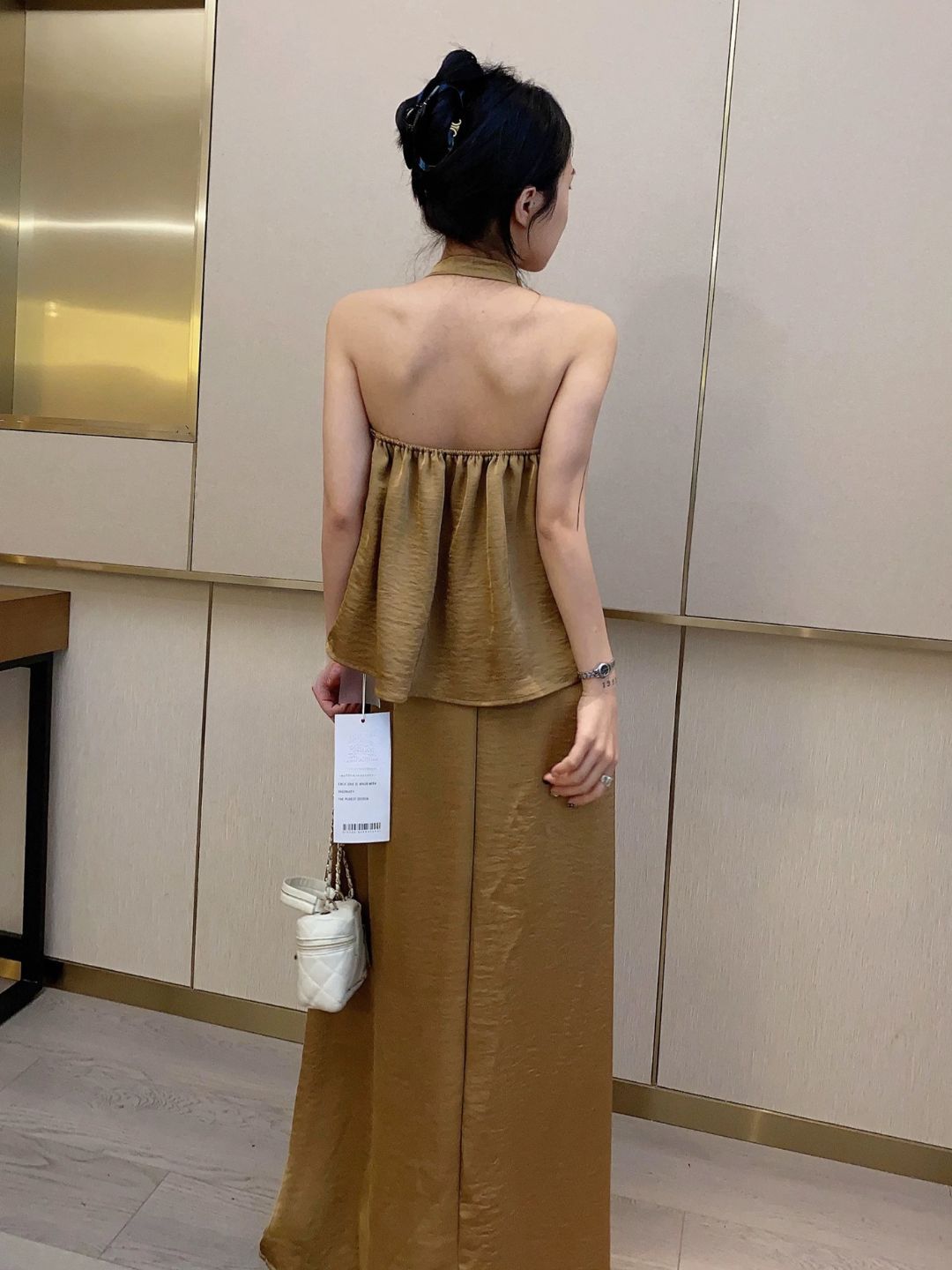 Laken Swing Collar Top & Skirt Set