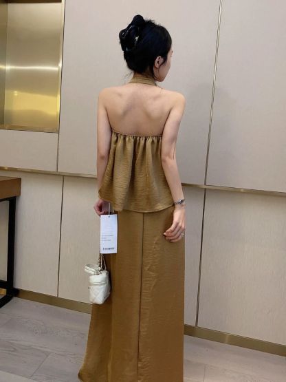 Laken Swing Collar Top & Skirt Set