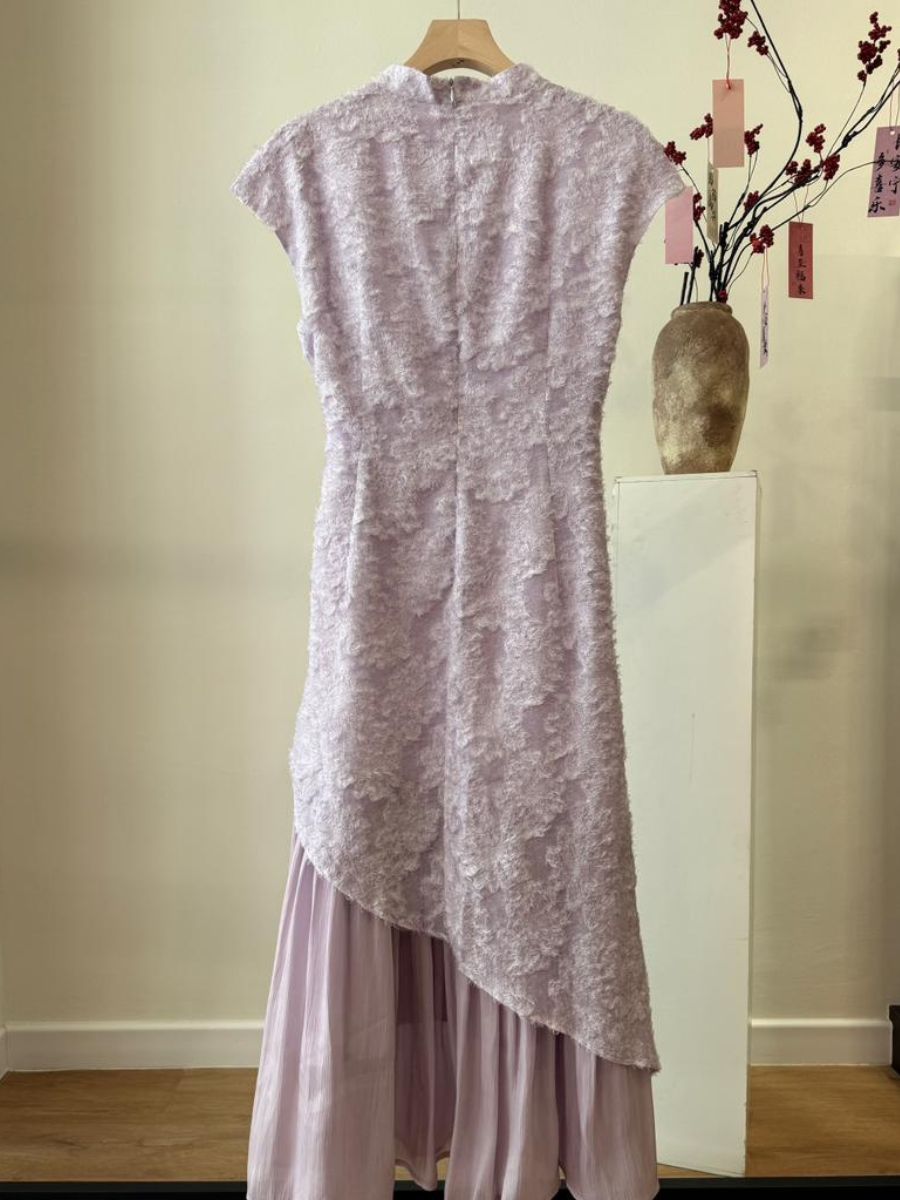 Shuang Zeng Fake Two Piece Oriental Dress