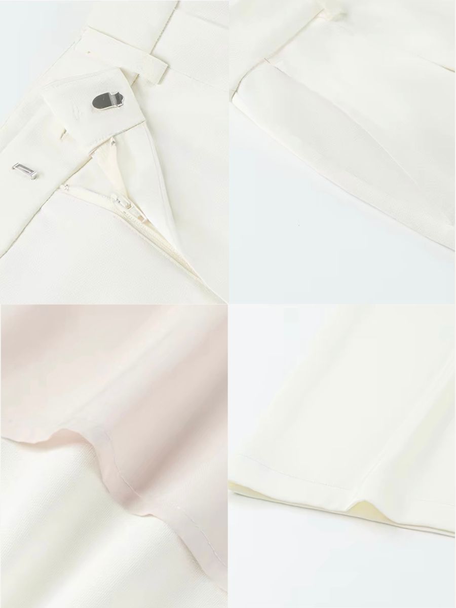 Regina Silky Drape Top with Metal Buckle Detail & Graceful Pants (Sold seperately)