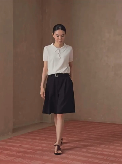 Richard Minimal Polo Knit Top
