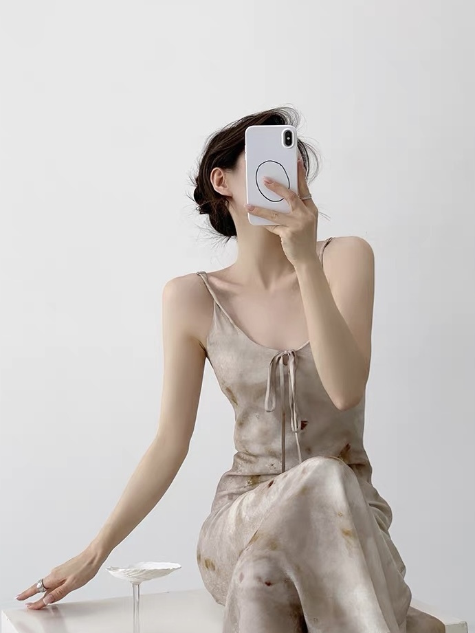 Kashy Water Colour Chiffon Cami Dress