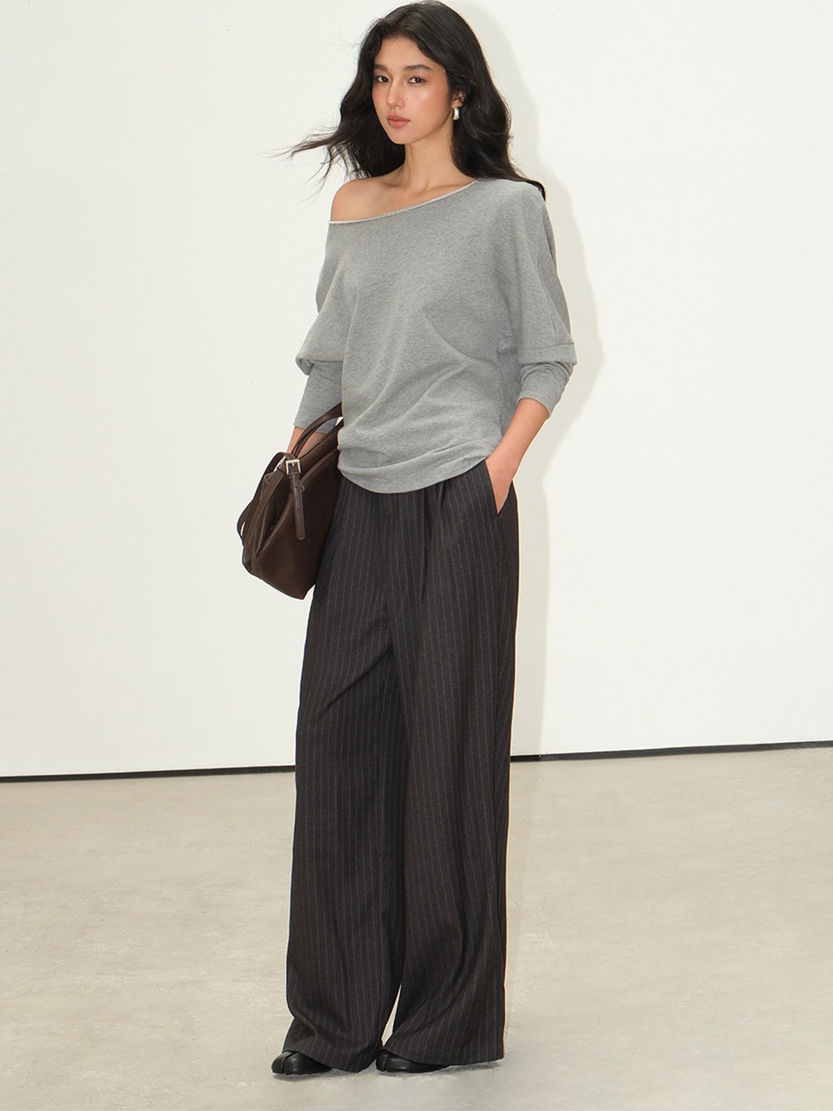 Laurette One-Shoulder Relaxed Cotton Top