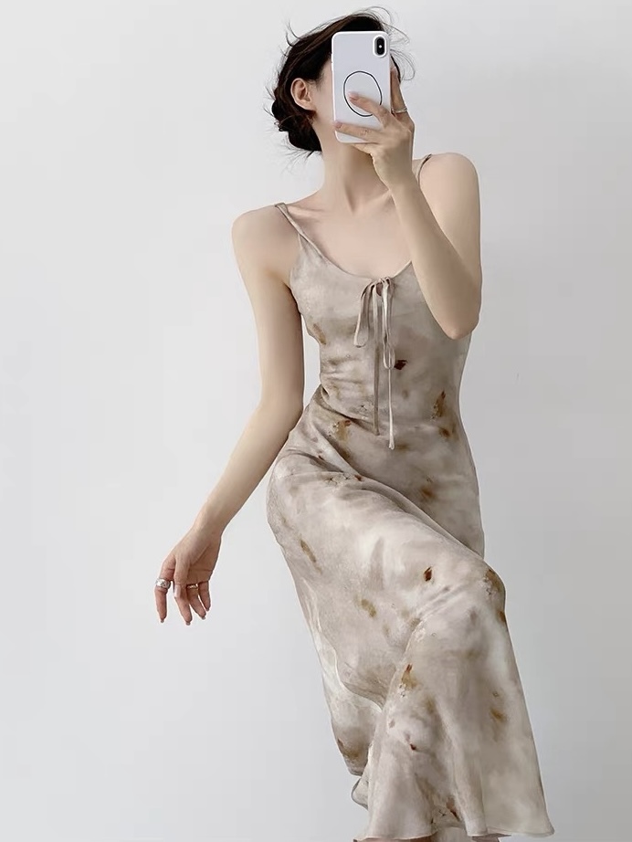 Kashy Water Colour Chiffon Cami Dress