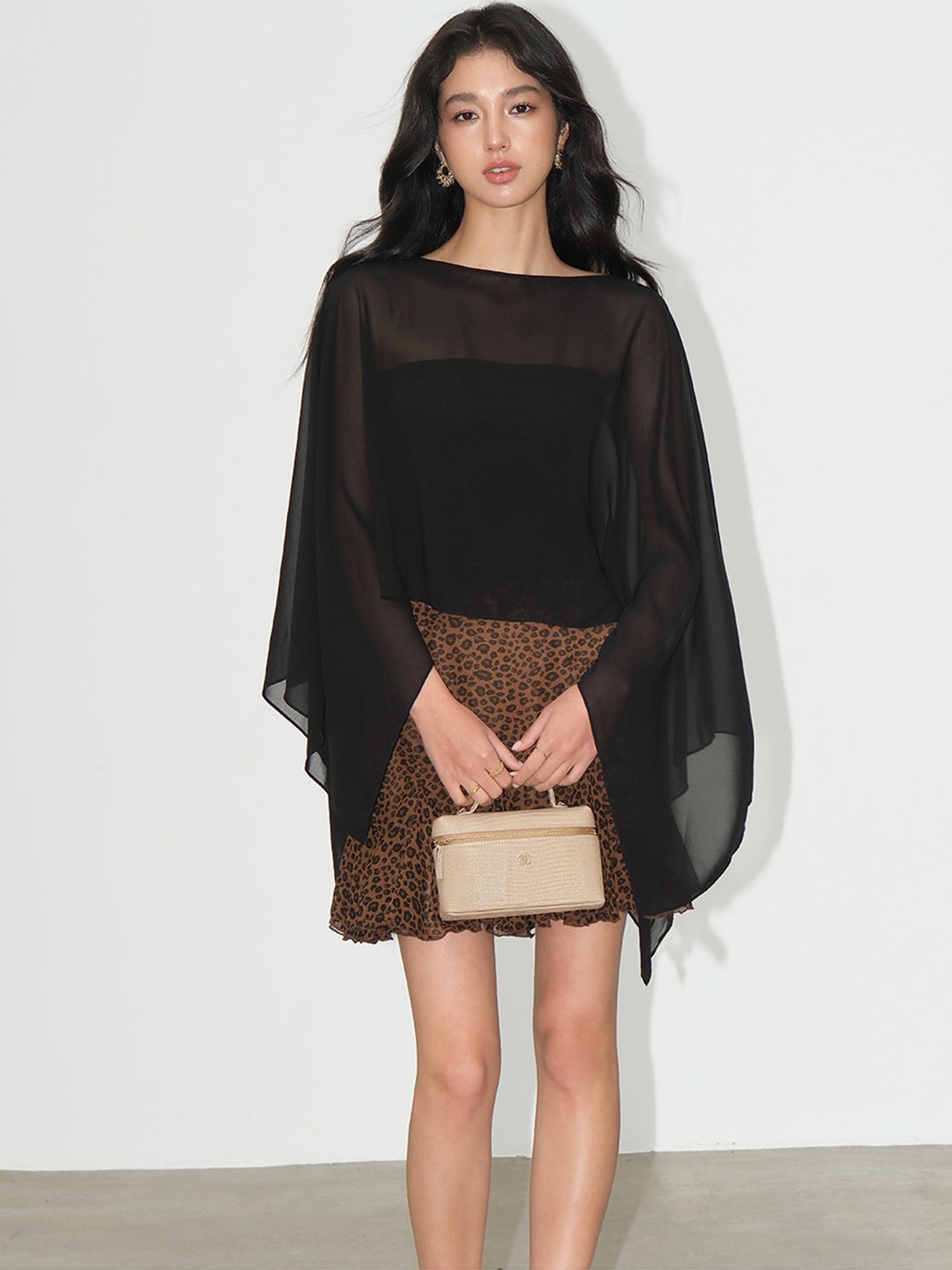 Liora Chiffon Cape & Tube Top (Sold Separately)