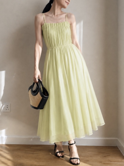 Cassidy Gathered Maxi Cami Dress