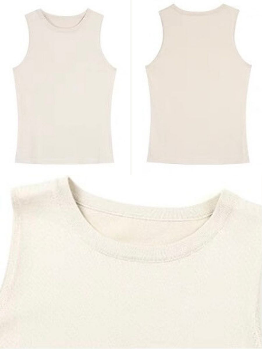 Amanda Cold Shoulder Fake Two Pieces Knit Top