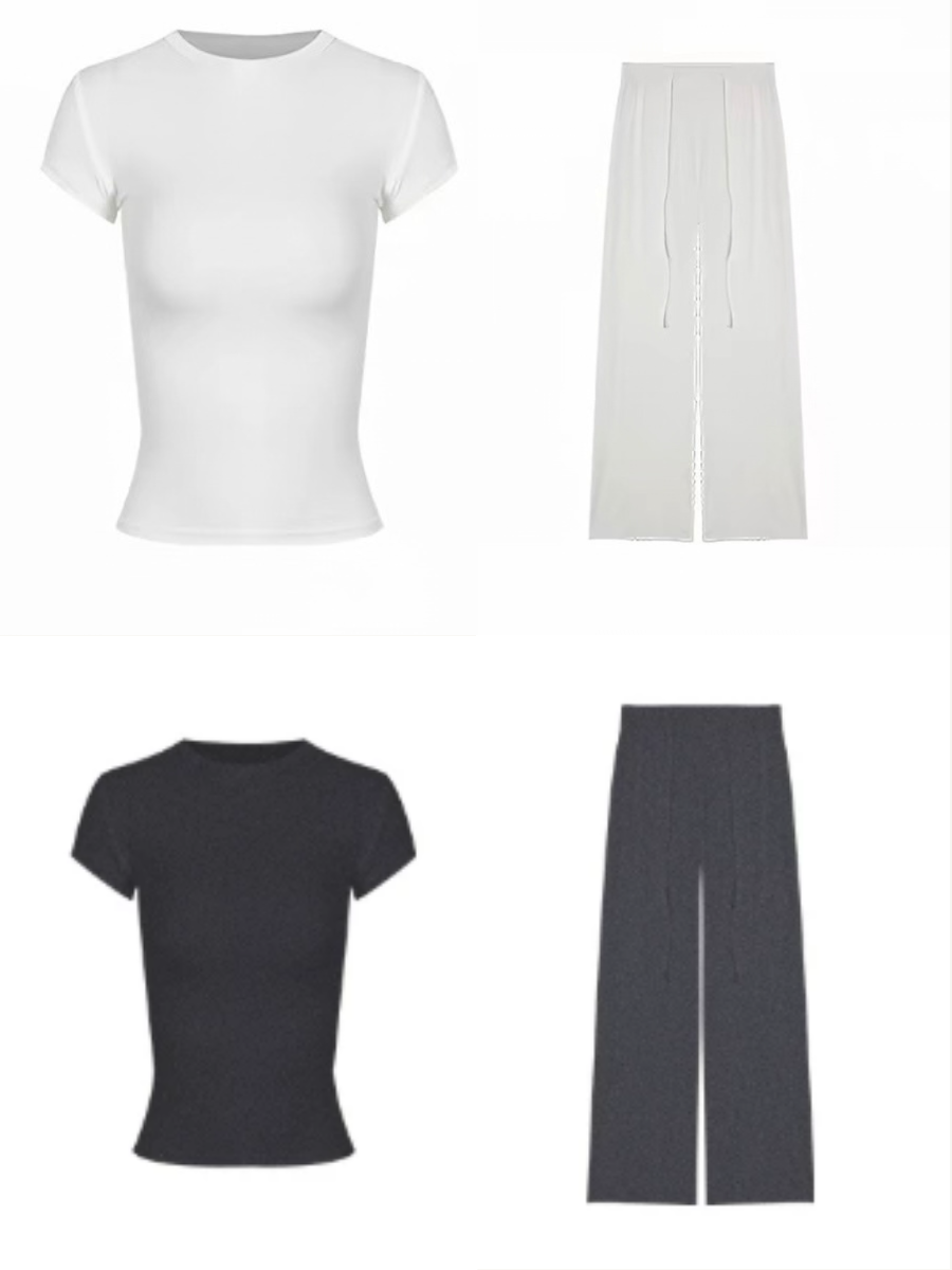 Giavanna Casual Fitted Top & Foldover Pants (Sold Seperately)