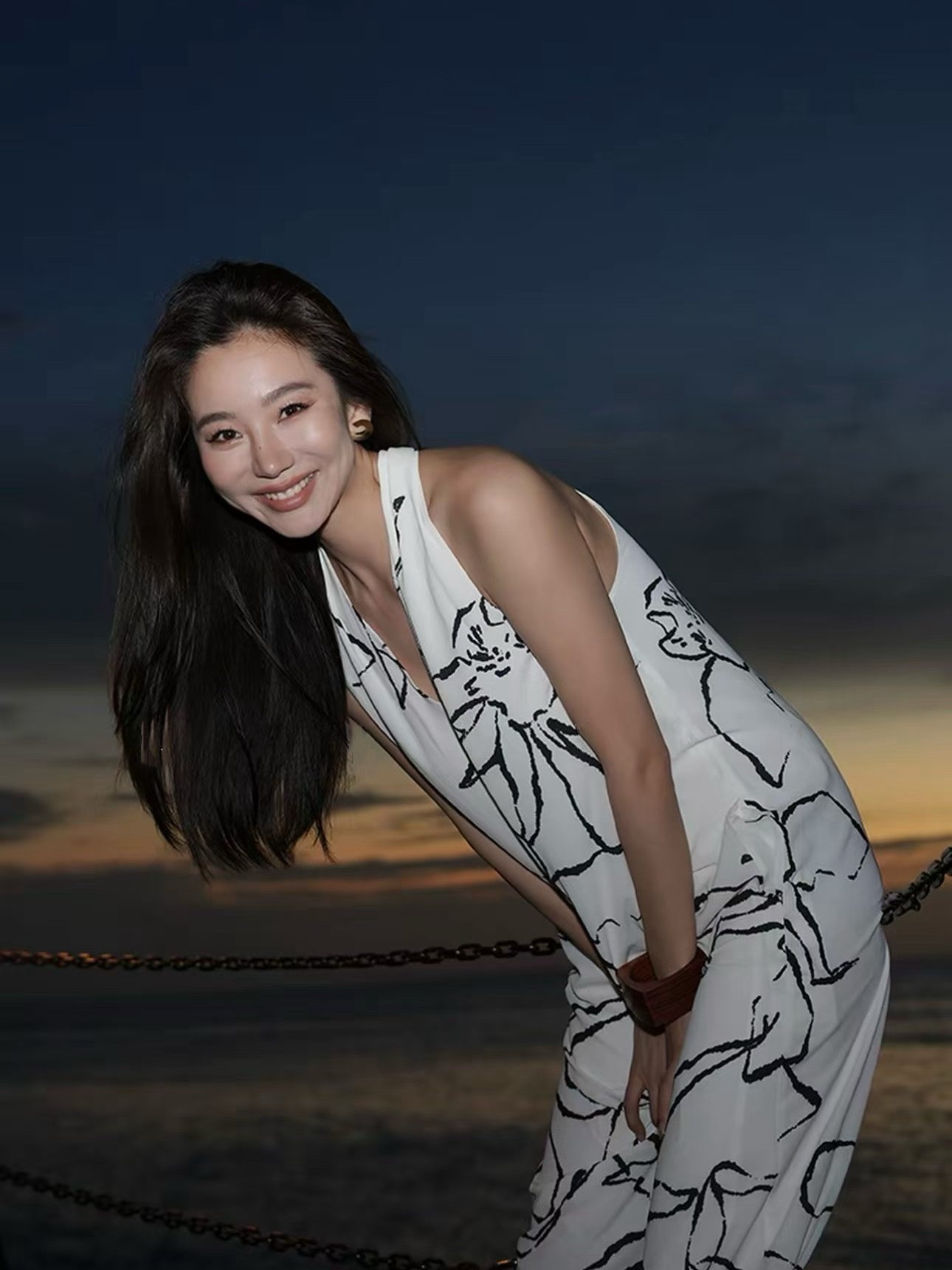 Pantene Graphic Printing Maxi Dress