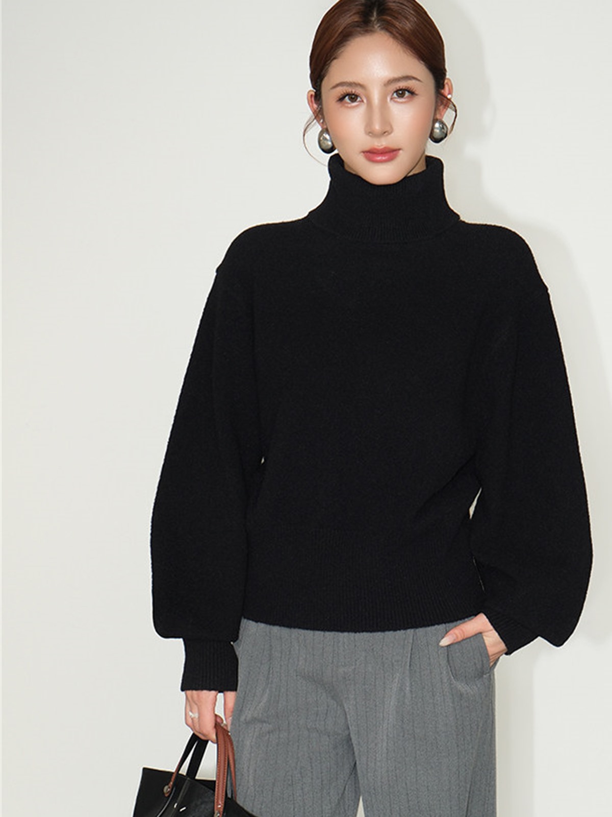 Lydia Relaxed Turtleneck Sweater