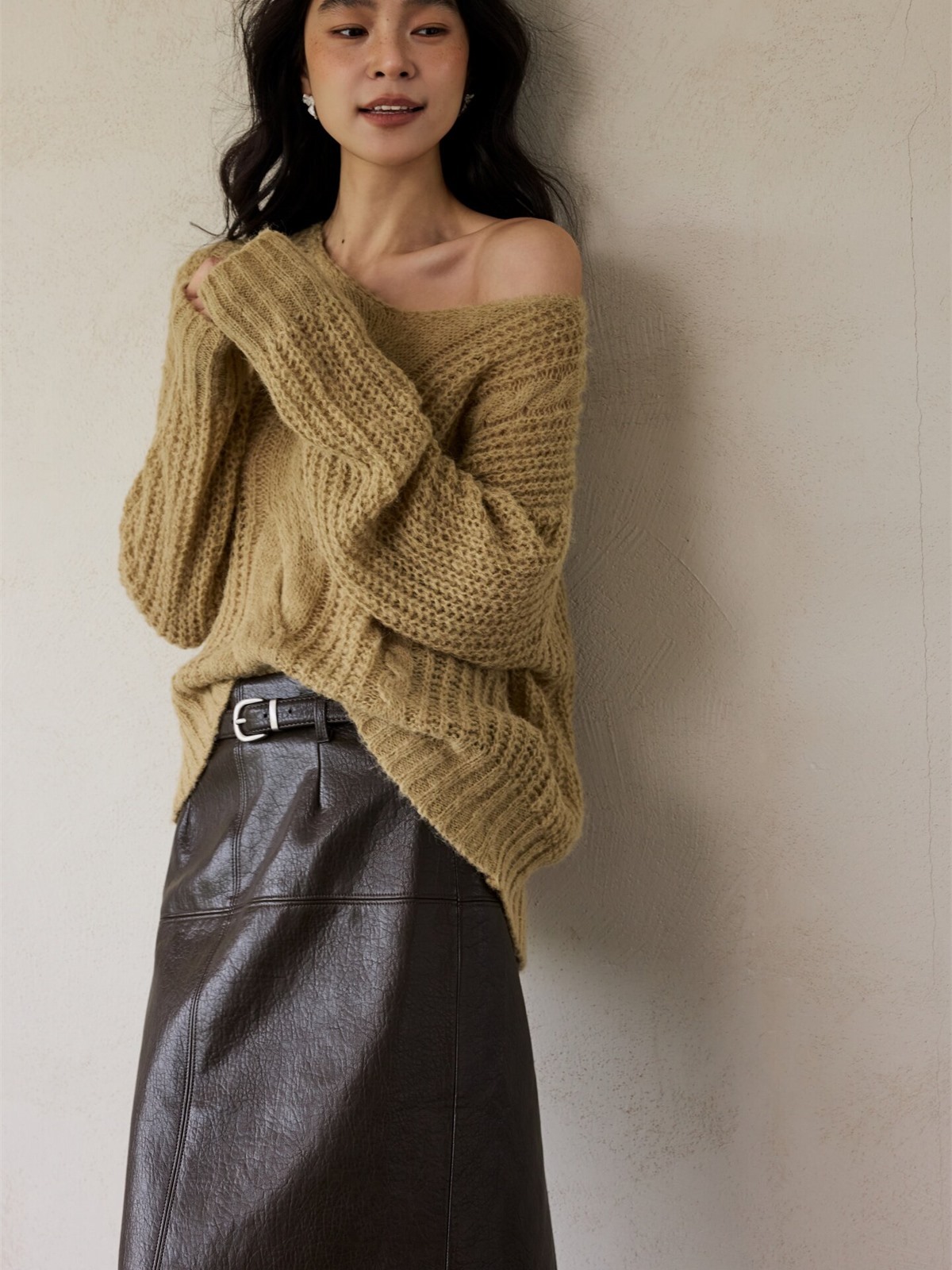 Heze Open-Knit Relaxed Sweater