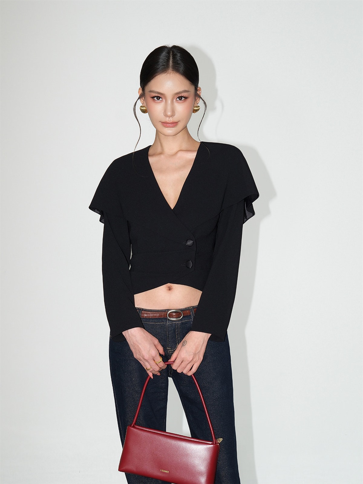 Louie Sculpted Capalet Blazer