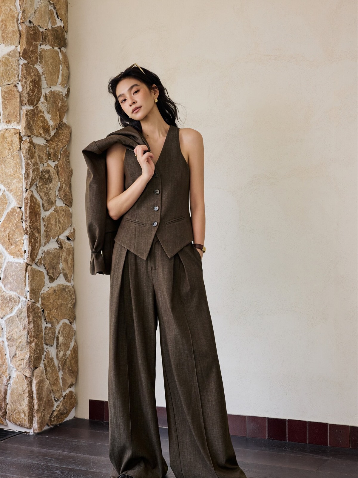 Harriet Textured Blazer, Vest & Pants (Sold Separately)