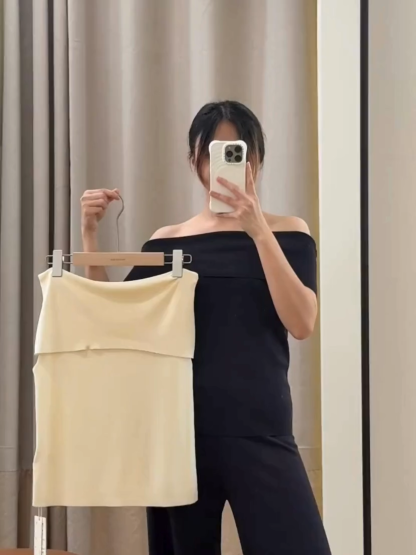 Off Shoulder Knit Top (TP105)