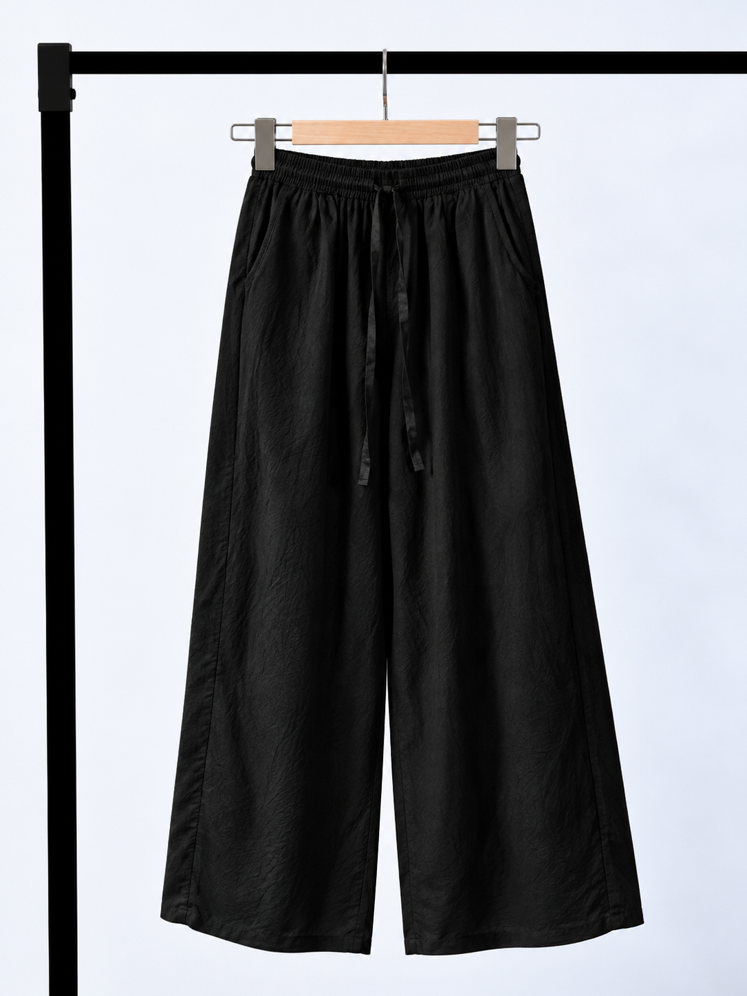 Jian Gu Textured Acetate Straight-Leg Pants