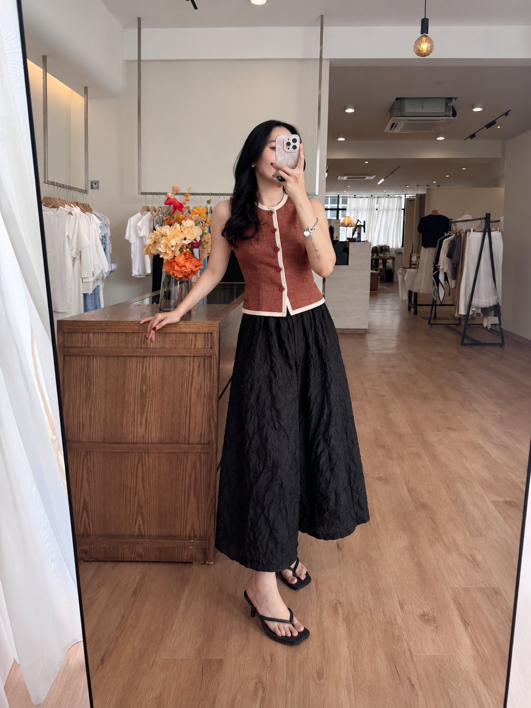 Jian Han Floral-Jacquard Balloon Pants