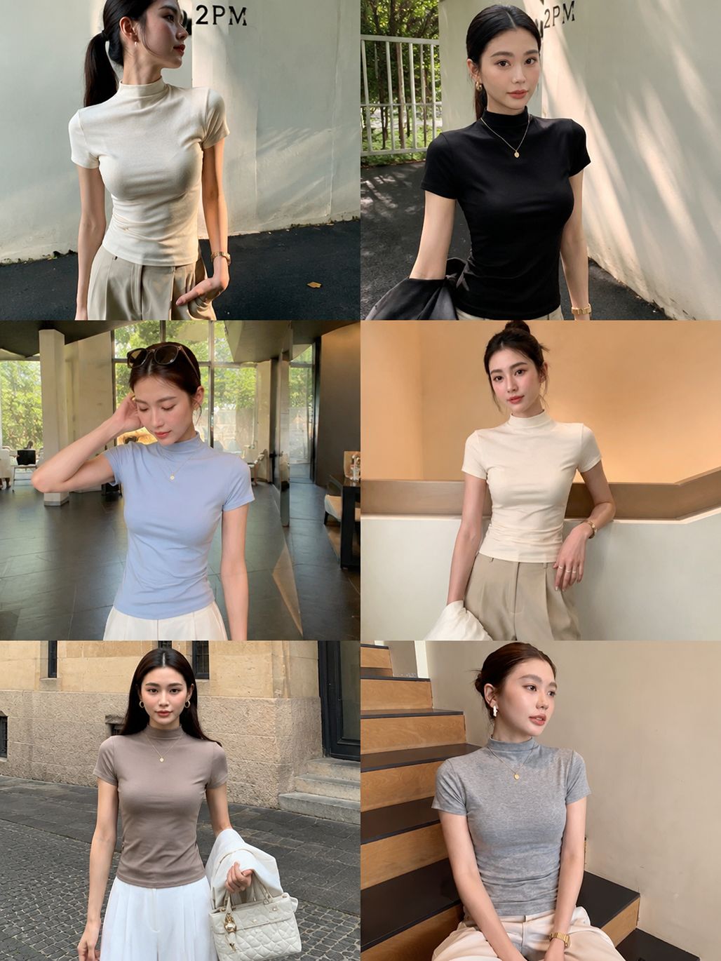 Dania Modal Mock-Neck Top
