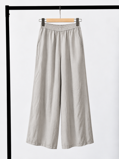 Yan Chu Acetate Barrel-Leg Culottes