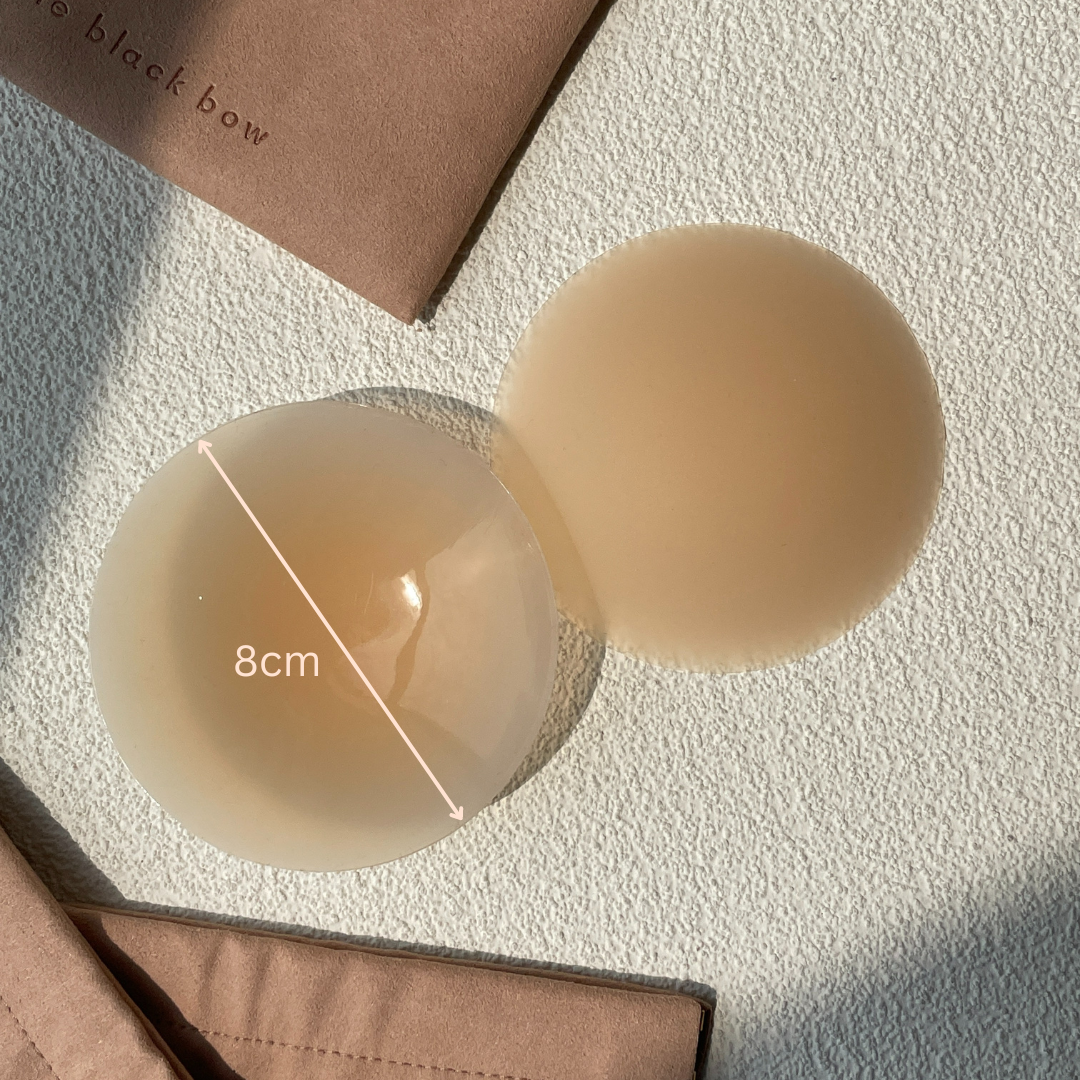 Hassle-No-More Ultra-Thin Seamless Nipple Cover-The Black Bow-